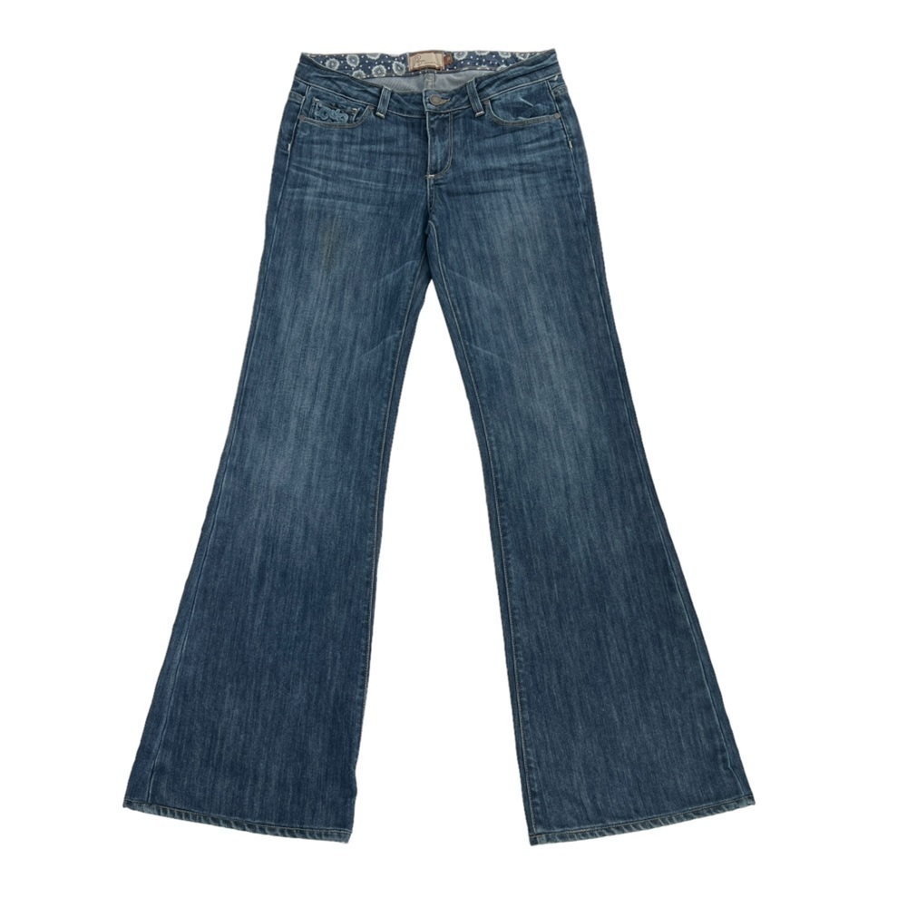 Paige Robertson Flare Frayed Hem Jeans Size 28 Women’s